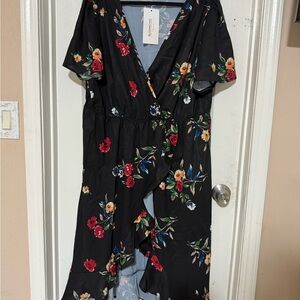 BloomChic Black Floral Dress